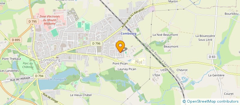 localisation de l'entreprise MADAME NATHALIE GRAND à COMBOURG