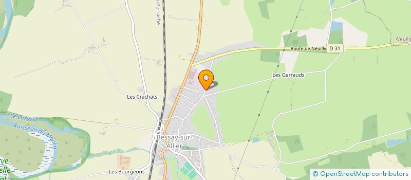 localisation de l'entreprise MADAME NATHALIE GRESSIER  BESSAY-SUR-ALLIER