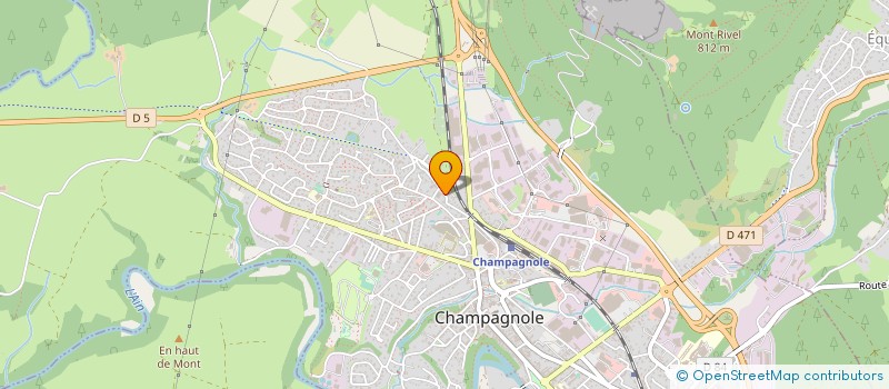 localisation de l'entreprise MADAME NATHALIE GREUSARD  CHAMPAGNOLE