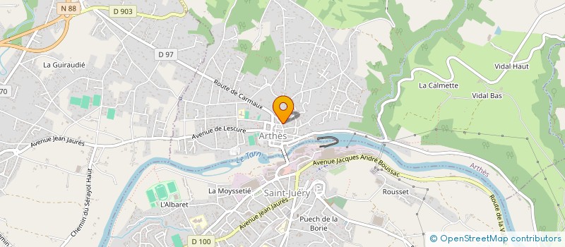 localisation de l'entreprise MADAME NATHALIE GRIFFE  TARSAC