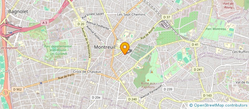 localisation de l'entreprise MADAME NATHALIE GRISONI-CHEVALLIER à MONTREUIL