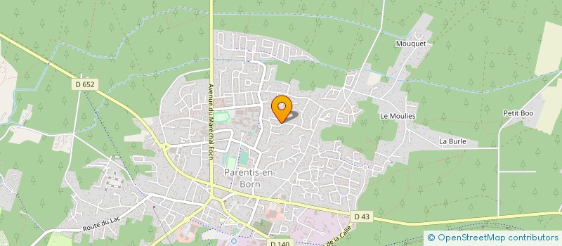 localisation de l'entreprise MADAME NATHALIE GROSHENRY  PARENTIS-EN-BORN