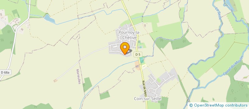 localisation de l'entreprise MADAME NATHALIE GROSSE  POURNOY-LA-CHETIVE