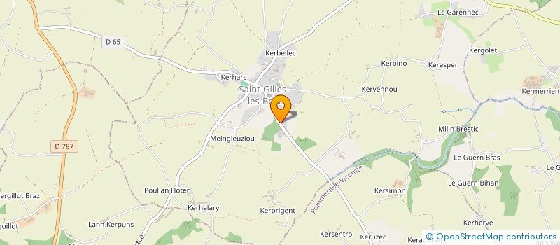 localisation de l'entreprise MADAME NATHALIE GROSSELIN  SAINT-GILLES-LES-BOIS