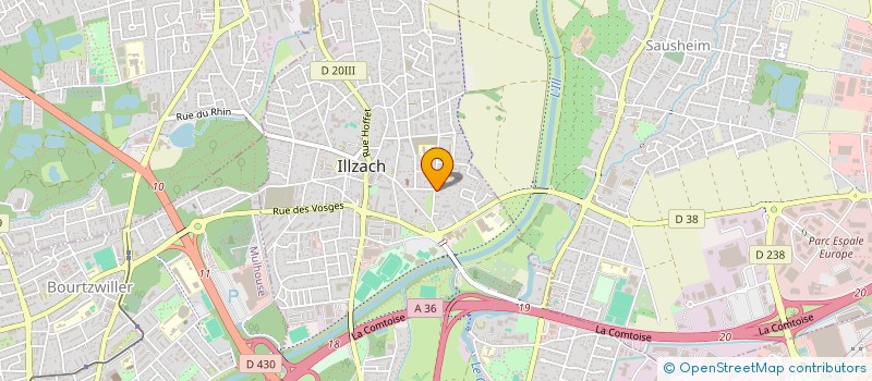 localisation de l'entreprise MADAME NATHALIE GROSSMANN  ILLZACH