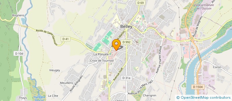 localisation de l'entreprise MADAME NATHALIE GUENEAU à BELLEY