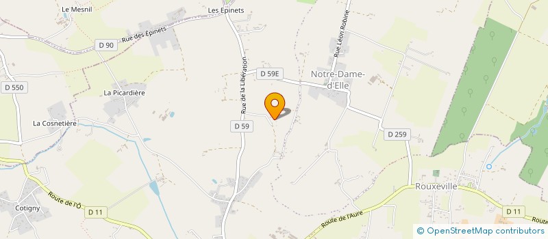 localisation de l'entreprise MADAME NATHALIE GUENIER  SAINT-JEAN-D'ELLE