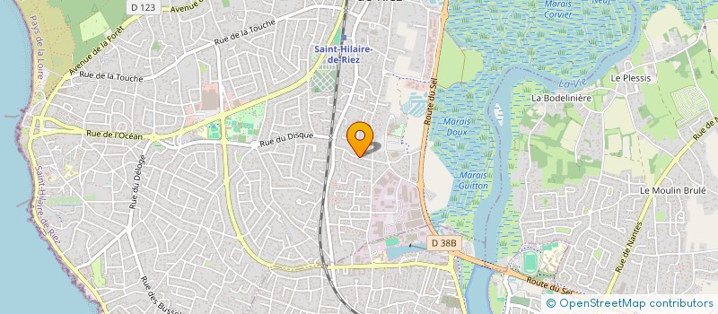 localisation de l'entreprise MADAME NATHALIE GUENON  SAINT-HILAIRE-DE-RIEZ