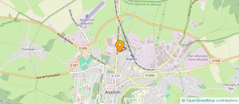 localisation de l'entreprise MADAME NATHALIE GUERREAU à AVALLON