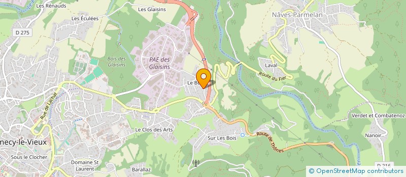 localisation de l'entreprise MADAME NATHALIE GUERREE à ANNECY