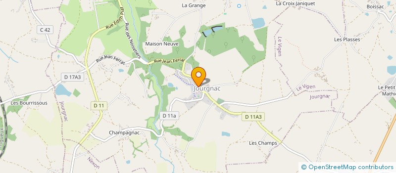 localisation de l'entreprise MADAME NATHALIE GUESPIN-VEVAUD à JOURGNAC