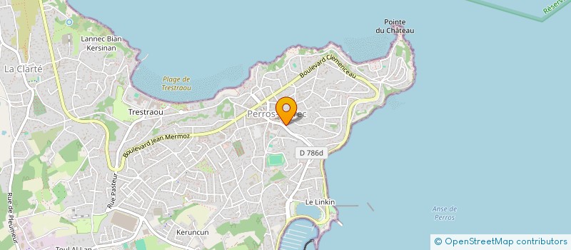 localisation de l'entreprise MADAME NATHALIE GUEZENNEC  PERROS-GUIREC