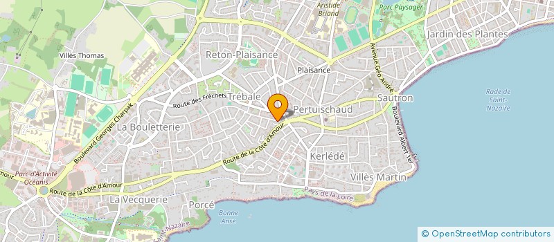 localisation de l'entreprise MADAME NATHALIE GUIBELIN  SAINT-NAZAIRE