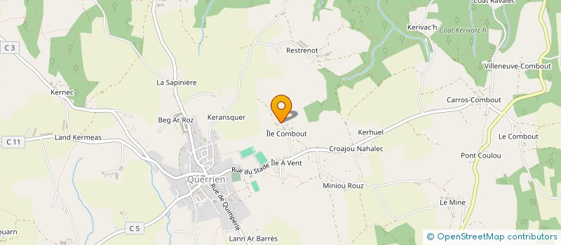 localisation de l'entreprise MADAME NATHALIE GUILBAUD  QUERRIEN