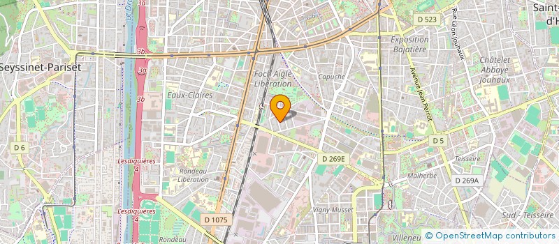 localisation de l'entreprise MADAME NATHALIE GUIRADO  GRENOBLE