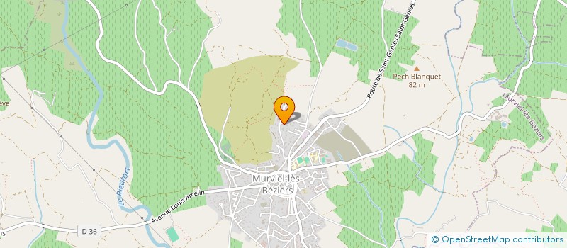 localisation de l'entreprise MADAME NATHALIE GUIRAUD  MURVIEL-LES-BEZIERS