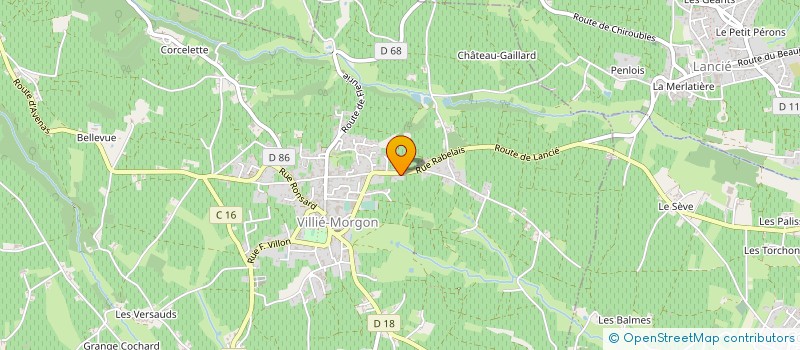 localisation de l'entreprise MADAME NATHALIE GUYOT  VILLIE-MORGON