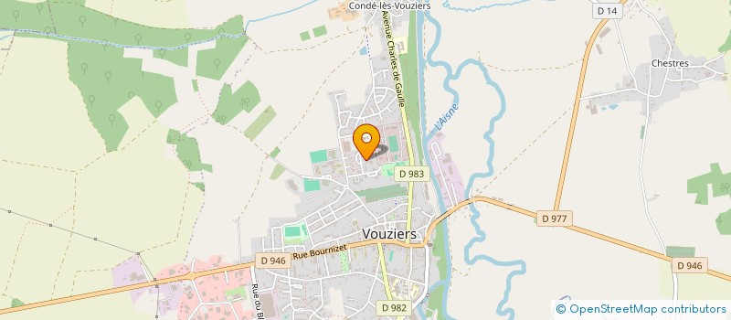 localisation de l'entreprise MADAME NATHALIE GUYOT  VOUZIERS