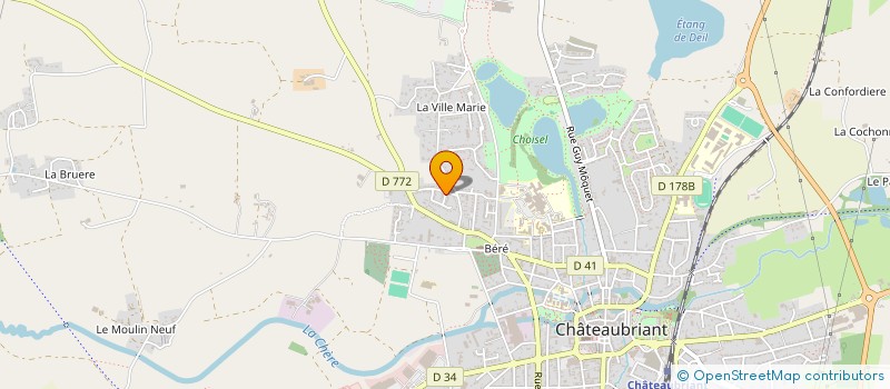 localisation de l'entreprise MADAME NATHALIE HAICAULT  CHATEAUBRIANT