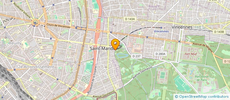 localisation de l'entreprise MADAME NATHALIE HALLE à SAINT-MANDE