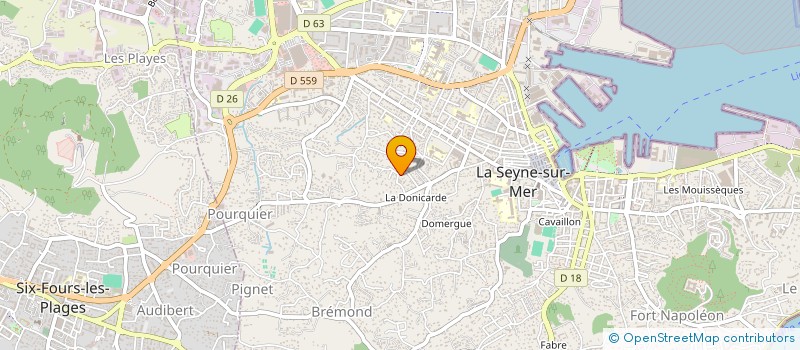localisation de l'entreprise MADAME NATHALIE HANRIOT à LA SEYNE-SUR-MER