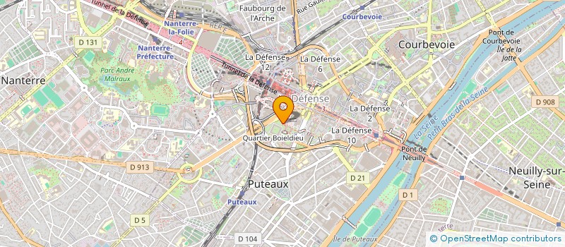 localisation de l'entreprise MADAME NATHALIE HARRINQUET  COLOMBES
