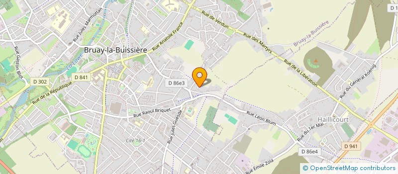 localisation de l'entreprise MADAME NATHALIE HARS  BRUAY-LA-BUISSIERE