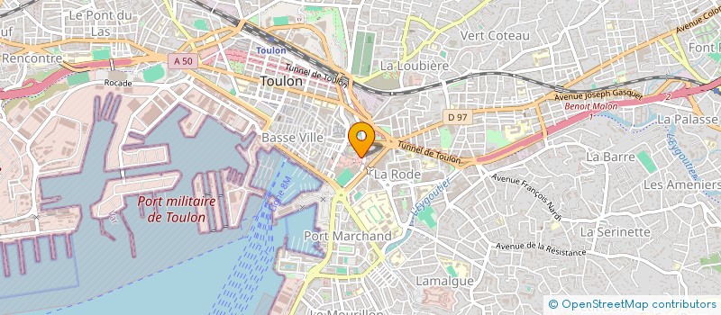 localisation de l'entreprise MADAME NATHALIE HECTOR  TOULON