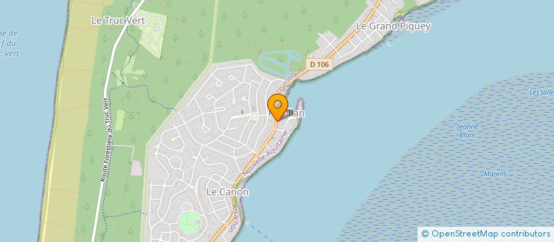 localisation de l'entreprise MADAME NATHALIE HEITZ à LEGE-CAP-FERRET