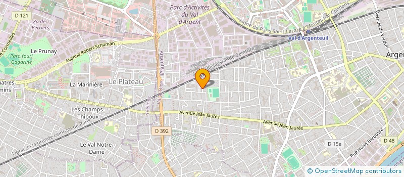 localisation de l'entreprise MADAME NATHALIE HENAFF  ARGENTEUIL