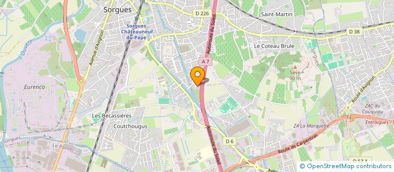 localisation de l'entreprise MADAME NATHALIE HENDOUX  SORGUES