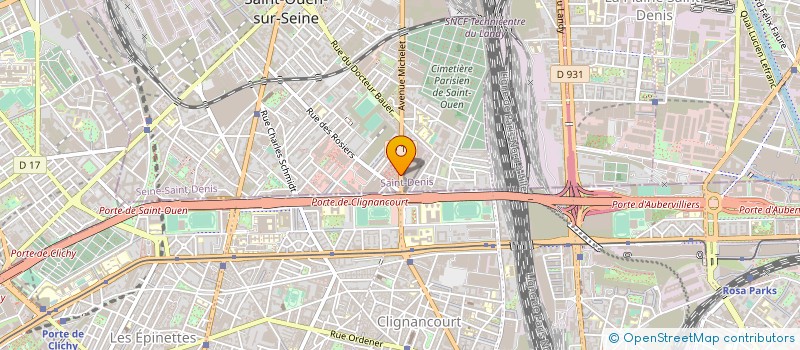 localisation de l'entreprise MADAME NATHALIE HENRY à SAINT-OUEN-SUR-SEINE