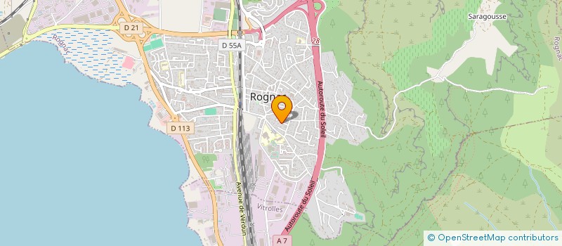 localisation de l'entreprise MADAME NATHALIE HERNANDEZ  ROGNAC