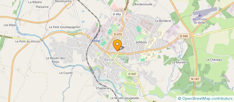 localisation de l'entreprise MADAME NATHALIE HILLION  BELLAC