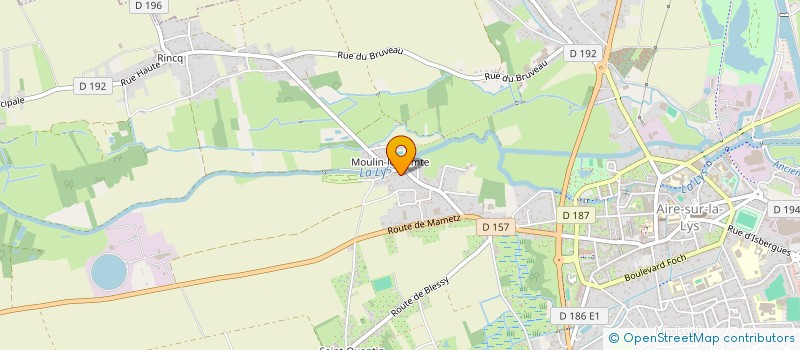 localisation de l'entreprise MADAME NATHALIE HOLLANDER  CAMPAGNE-LES-WARDRECQUES