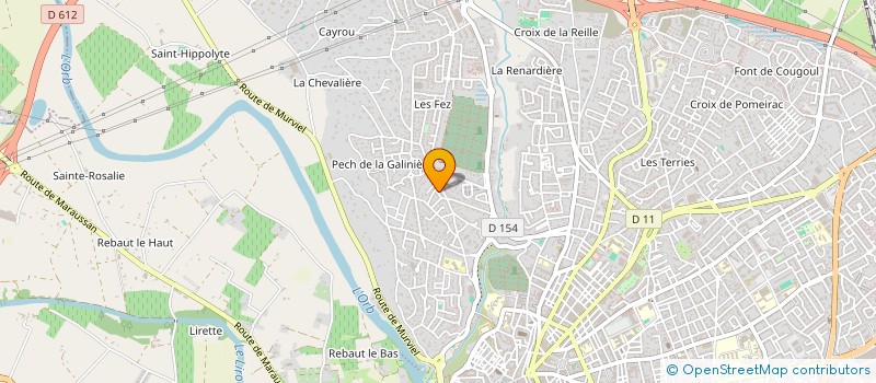 localisation de l'entreprise MADAME NATHALIE HONNORAT à BEZIERS