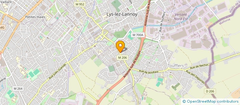 localisation de l'entreprise MADAME NATHALIE HONORE  LYS-LEZ-LANNOY