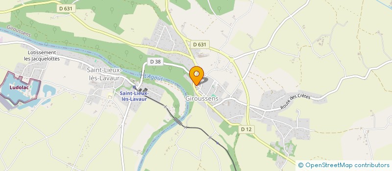 localisation de l'entreprise MADAME NATHALIE HOURDILLE  GIROUSSENS