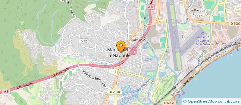 localisation de l'entreprise MADAME NATHALIE HU à MANDELIEU-LA-NAPOULE