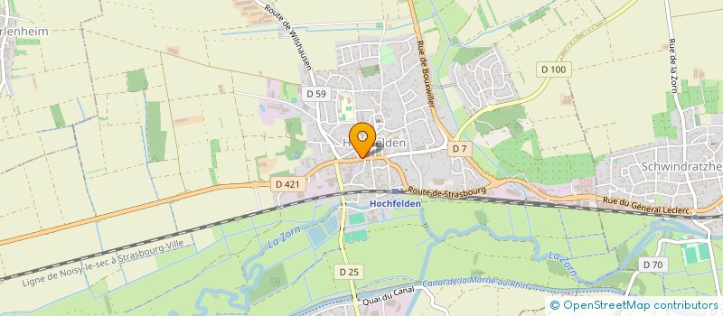 localisation de l'entreprise MADAME NATHALIE HUBER  HOCHFELDEN