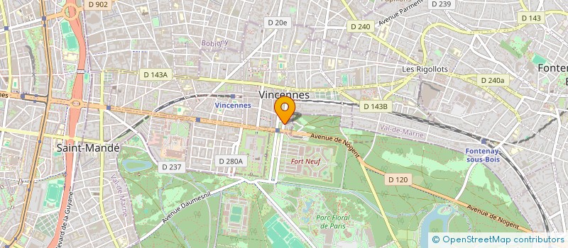localisation de l'entreprise MADAME NATHALIE HUCKEL à VINCENNES