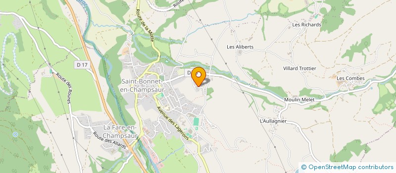 localisation de l'entreprise MADAME NATHALIE HUET  SAINT-BONNET-EN-CHAMPSAUR