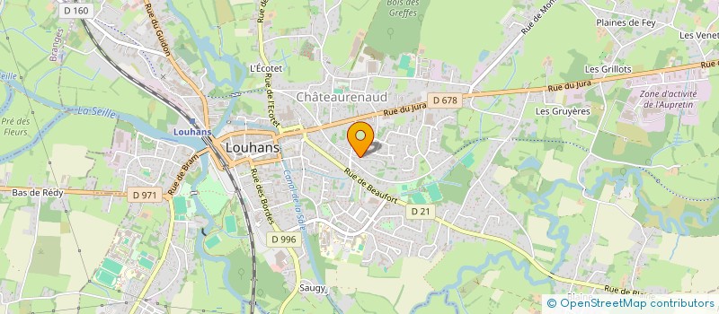 localisation de l'entreprise MADAME NATHALIE HUGUENIN à LOUHANS