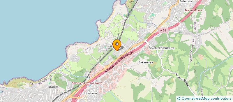 localisation de l'entreprise MADAME NATHALIE HUGUET à SAINT-JEAN-DE-LUZ