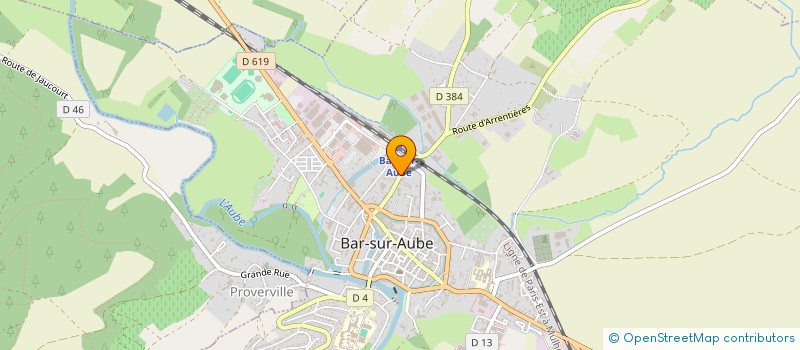 localisation de l'entreprise MADAME NATHALIE HUMBERT  BAR-SUR-AUBE