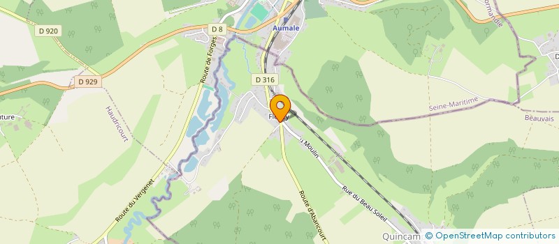 localisation de l'entreprise MADAME NATHALIE HURE  QUINCAMPOIX-FLEUZY