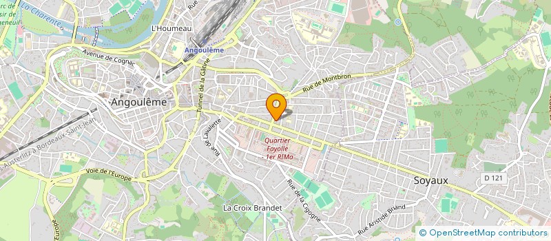 localisation de l'entreprise MADAME NATHALIE HURTEAU à ANGOULEME
