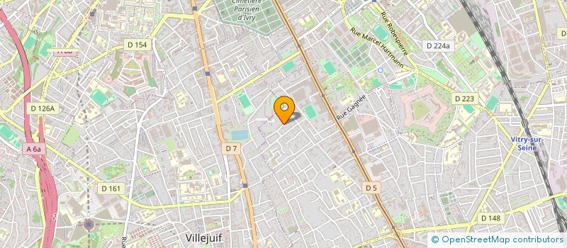 localisation de l'entreprise MADAME NATHALIE HURTIER à VITRY-SUR-SEINE