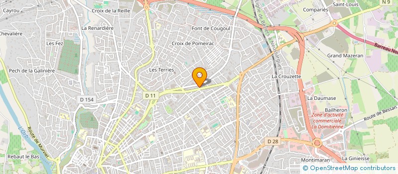 localisation de l'entreprise MADAME NATHALIE HUYNH  BEZIERS