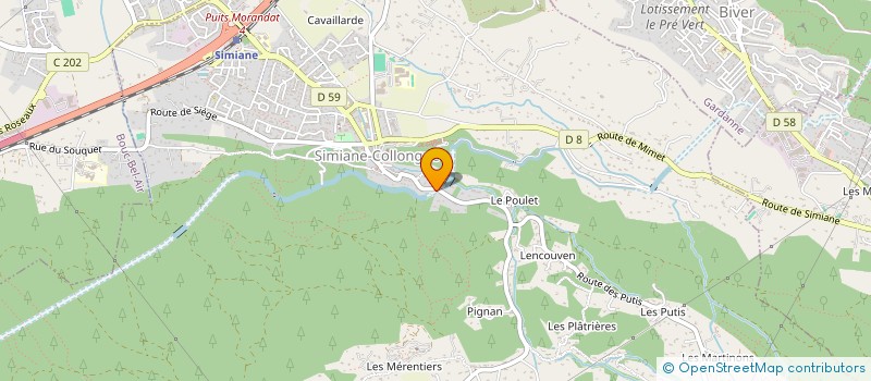 localisation de l'entreprise MADAME NATHALIE IACOPINI  SIMIANE-COLLONGUE